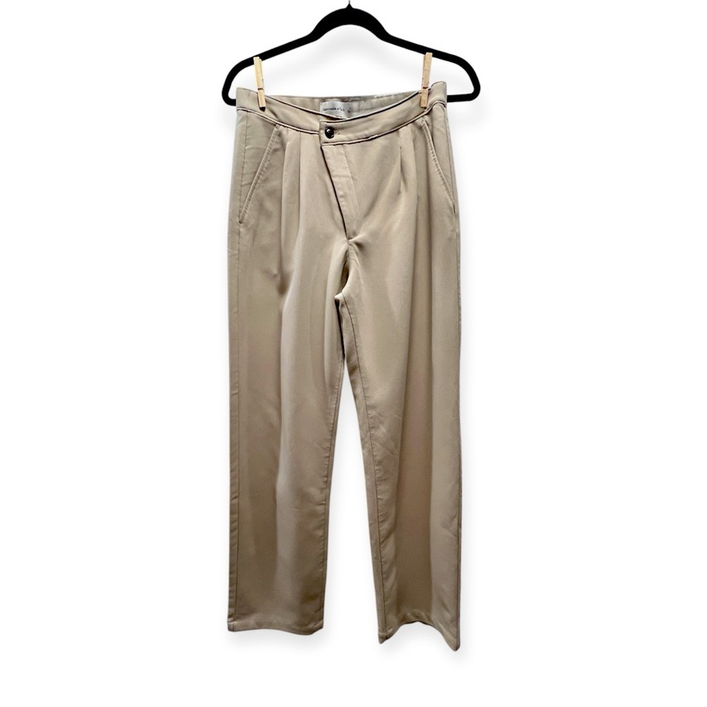 Abercrombie & Fitch Relaxed Fit Straight Leg Crossover Office Trouser Pant-S